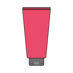 Poster - Skin cream bottle vector illustration graphic design