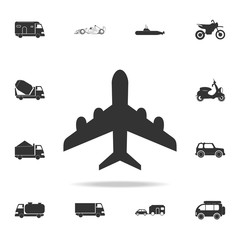 Poster - plane icon. Detailed set of transport icons. Premium quality graphic design. One of the collection icons for websites, web design, mobile app