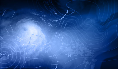 Wall Mural - weather map