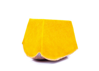 Poster - Pumpkin slice isolated on a white background