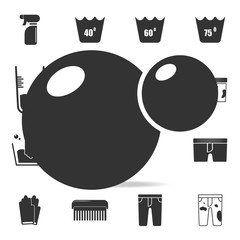 Poster - bubble icon. Detailed set of laundry icons. Premium quality graphic design. One of the collection icons for websites, web design, mobile app
