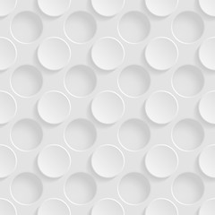 Wall Mural - Seamless pattern with circles