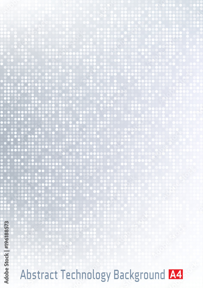 Abstract light gray vector technology circle pixel digital gradient ...