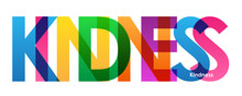 KINDNESS Colourful Letters Icon