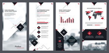 Elements Of Infographics For Flyer Template, Brochure Template And Banner Templates. Corporate Prospectus, Flyer Leaflet, Booklet Design, Brochure And Banner Template Design. Vector Illustration. 