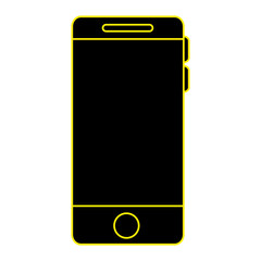 smartphone device isolated icon