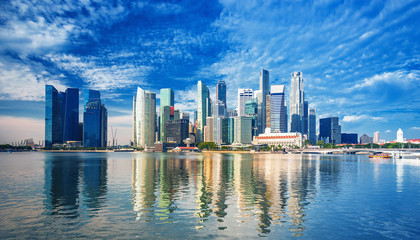 Wall Mural - Amazing Singapore skyline,Singapore