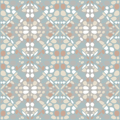 Poster - Abstract seamless pattern of spots. Geometric texture.
