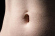 Young woman's navel