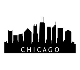 Sticker - chicago skyline