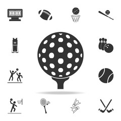 Poster - golf ball icon. Detailed set of athletes and accessories icons. Premium quality graphic design. One of the collection icons for websites, web design, mobile app