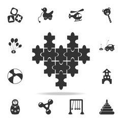 Poster - Puzzle icon. Detailed set of baby toys icons. Premium quality graphic design. One of the collection icons for websites, web design, mobile app
