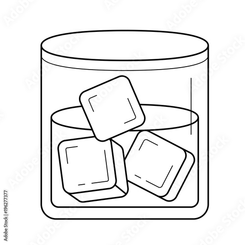 Glass Of Water With Ice Cubes Line Icon Isolated On White Background Vector For Infographic Website Or App This Stock And Explore Similar Vectors - Glass Ice Cubes Vector Glass Of Water With Ice Cubes Line Icon Isolated On White Background Vector For Infographic Website Or App This Stock And Explore Similar Vectors - Glass Ice Cubes Vector