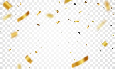 Gold confetti background