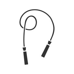 Poster - Jump rope glyph icon