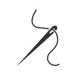 © bsd studio - Sewing needle with thread glyph icon