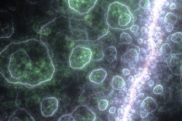 the spark of life, abstract fractal render for topics such as biology, evolution