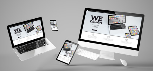 Poster - flying devices we design responsive website