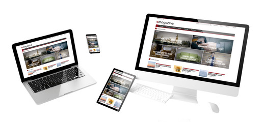 Poster - flying devices e-magazine responsive website