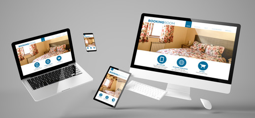 flying devices booking room responsive website