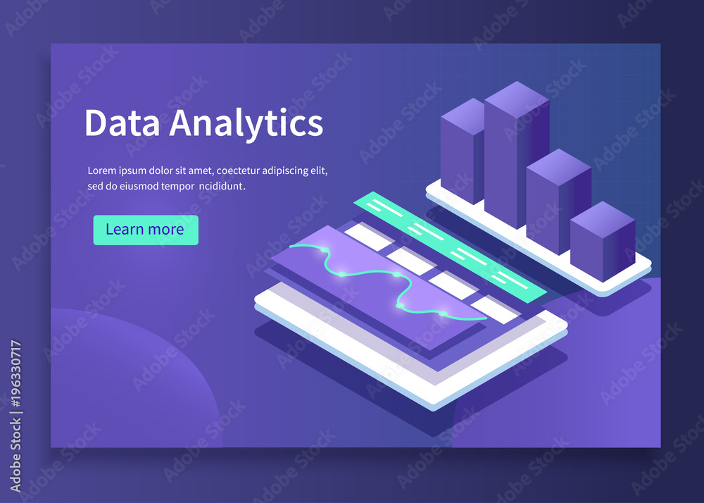 Data Analytics Stock data analytics Stock Vector | Adobe Stock