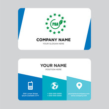 Bpa Free Business Card Design Template, Visiting For Your Company, Modern Creative And Clean Identity Card Vector Illustration