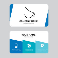 lactation business card design template, visiting for your company, modern creative and clean identi