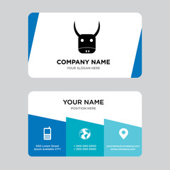 Wall Mural - yak business card design template, Visiting for your company, Modern Creative and Clean identity Card Vector Illustration