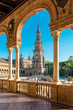 Plaza de Espana square in Seville, Spain.