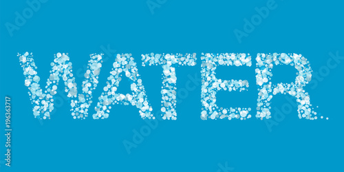水色のカラー文字 背景デザインイメージ Stock Vector Adobe Stock