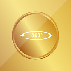 Sticker - Gold Medaille - 360 Grad