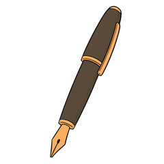 vector of fountain pen