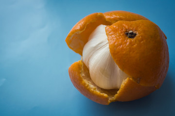 Garlic instead of a mandarin.