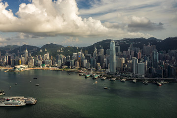 Fototapete - Panorama of Hong Kong City skyline