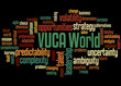 VUCA world word cloud concept 2