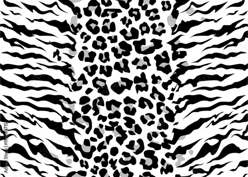 leopard tiger jaguar texture abstract background. Vector jungle. Bengal ...