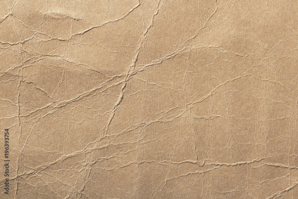 texture of cardboard with bends,crumpled paper - obrazy, fototapety, plakaty 