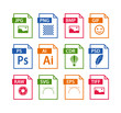 © Tsvetina - file format icon set. images file type icons. pictures file format icons
