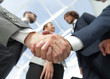 © ASDF - bottom view.handshake of business partners