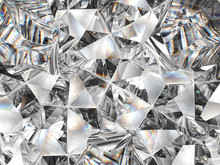 Diamond Texture Closeup And Kaleidoscope