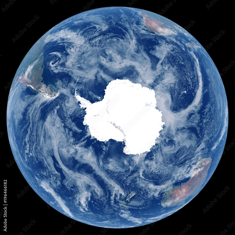 Earth from space. Satellite image of planet Earth. Photo of globe ...
