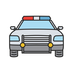 Sticker - Police car color icon