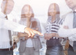 © ASDF - from behind the glass.successful business team
