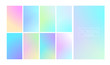 © Holo Art - Modern gradient set with vertical abstract backgrounds. Colorful fluid cover for poster, banner, flyer and presentation. Trendy soft color. Template with modern gradient set for screens and mobile app