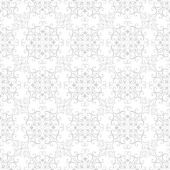Poster - Seamless floral pattern wallpapers in the style of Baroque . Modern illustration