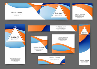 Wall Mural - Web banner waves