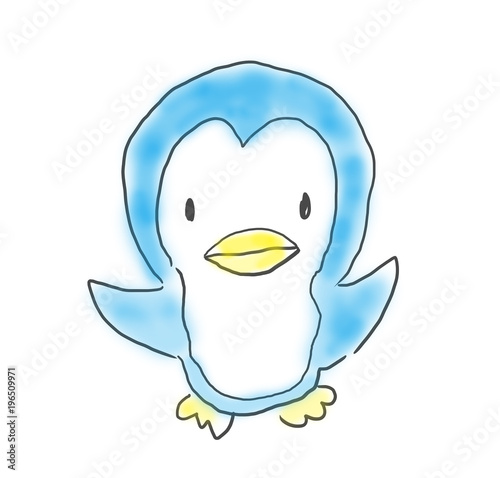 ペンギンくん かわいいゆるい子供が描いたイラストイメージ Stock Illustration Adobe Stock