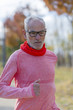 © 2Design - Senior man wearing glasses jogging at the park