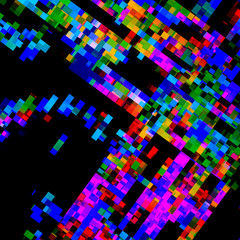 Poster - Abstract background from multiple forms. Bright geometric texture.