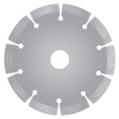 Cutting disk with diamonds - Diamond disc for concrete on the white background vector eps 10